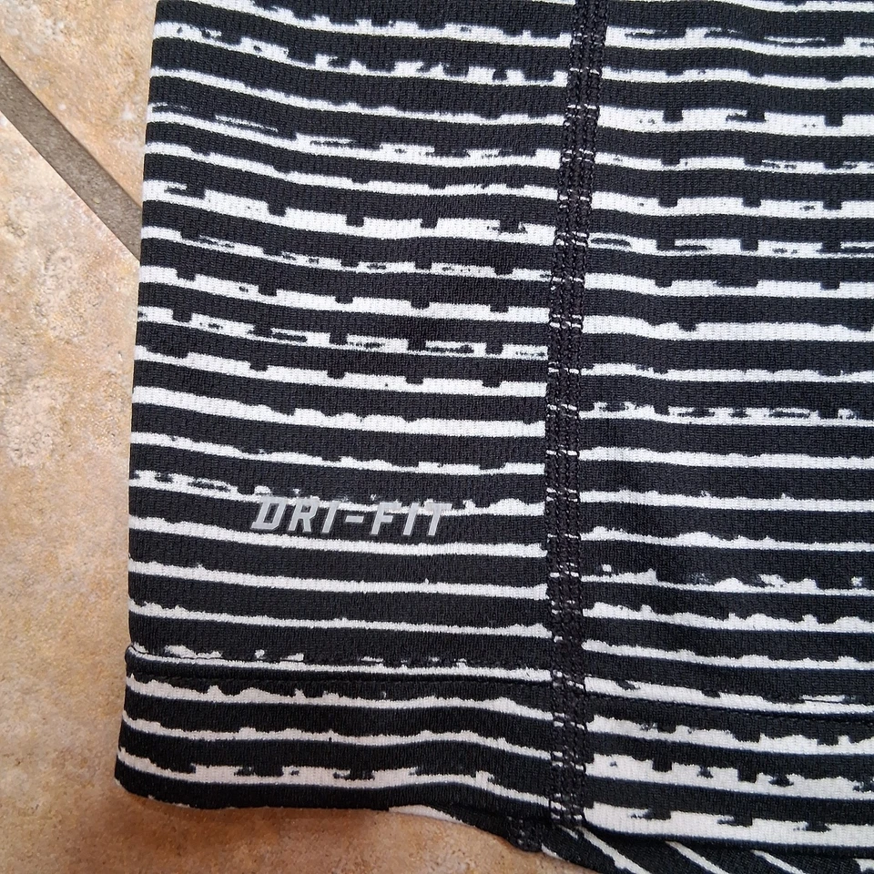 Camisa de Correr Nike para Mujer XL Miler Workoit Atlética Gimnasio Negra Gris Cuello en V Top Foto 3 de 4