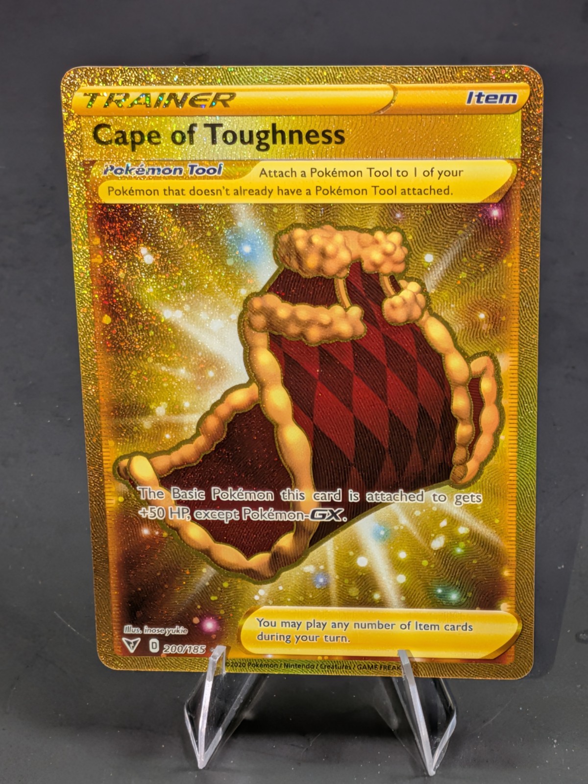 Pokemon TCG Vivid Voltage Cape of Toughness 200/185 Secret Rare 