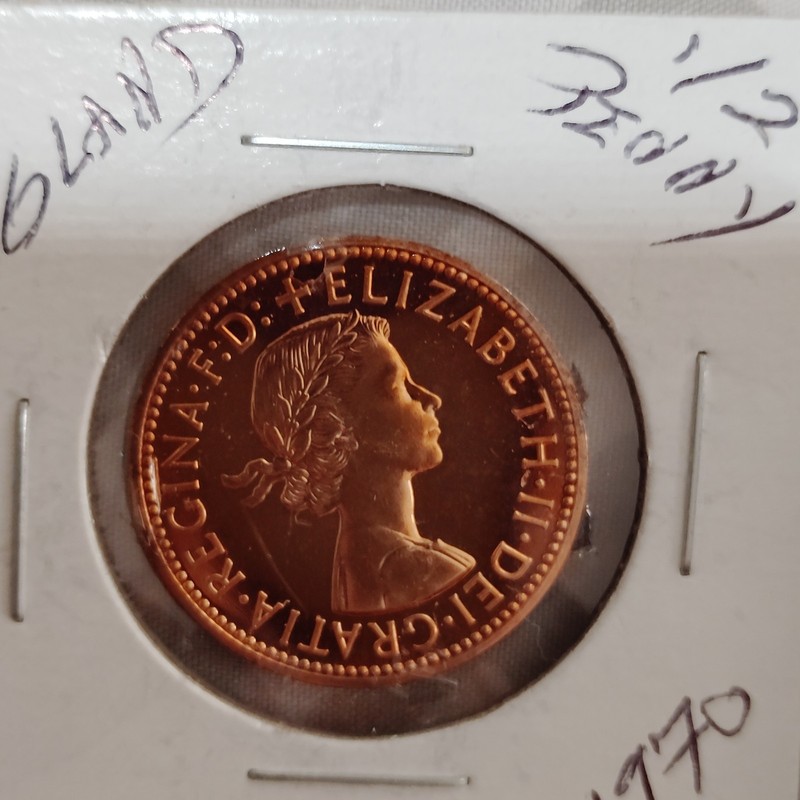 1970 Proof Copper Penny England. THE LAST OF A BREED! UNC Just Look at It!