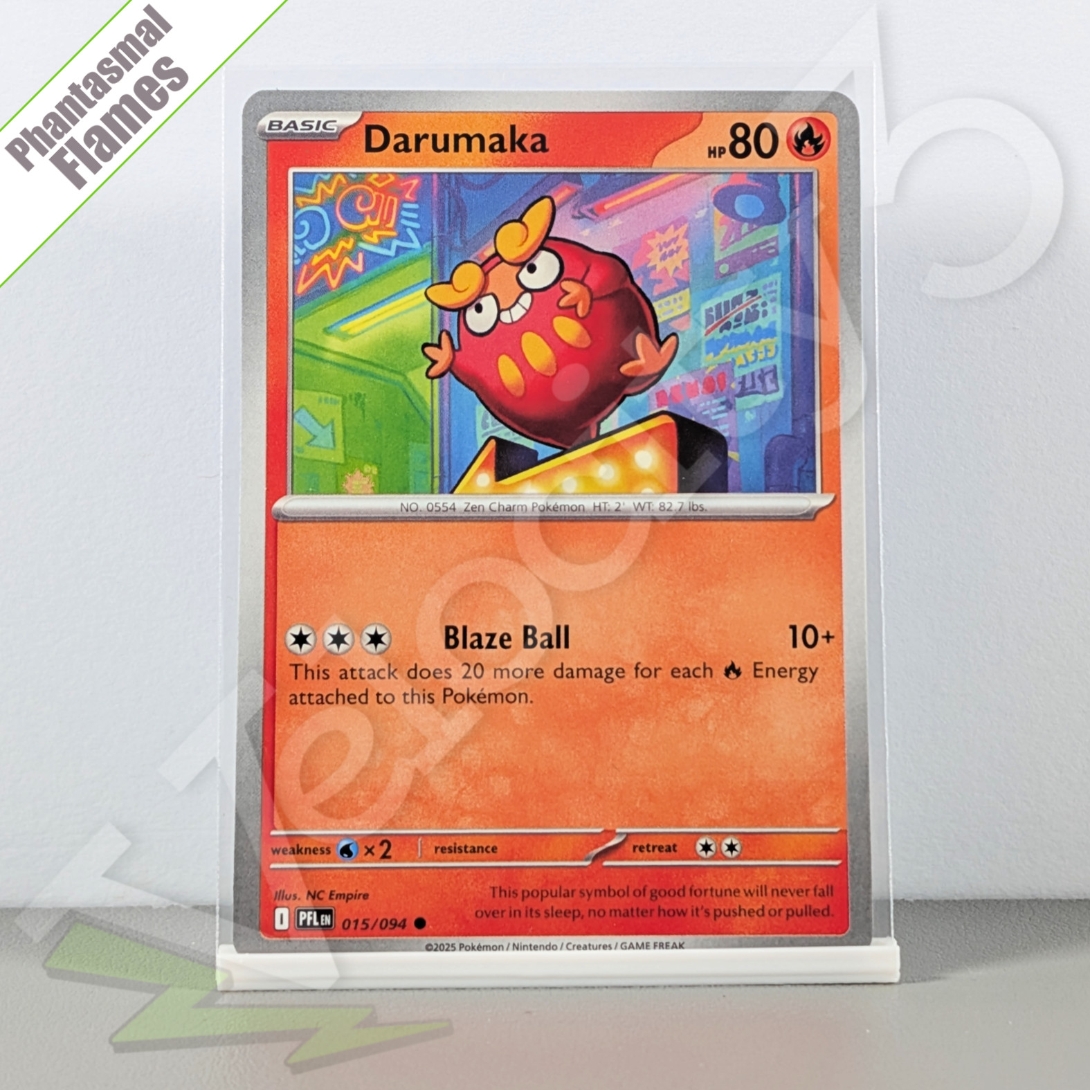 Pokemon TCG Card - Darumaka 15/94 Common | Phantasmal Flames (2025) PFL
