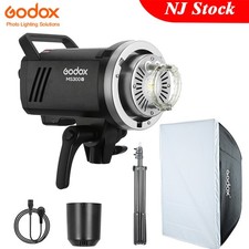 GODOX MS300V MS300-V Compact Studio Strobe Flash Light 60 90cm Softbox Stand Kit