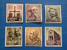 Spain Stamps, Scott 1033-1038 Complete Set MNH