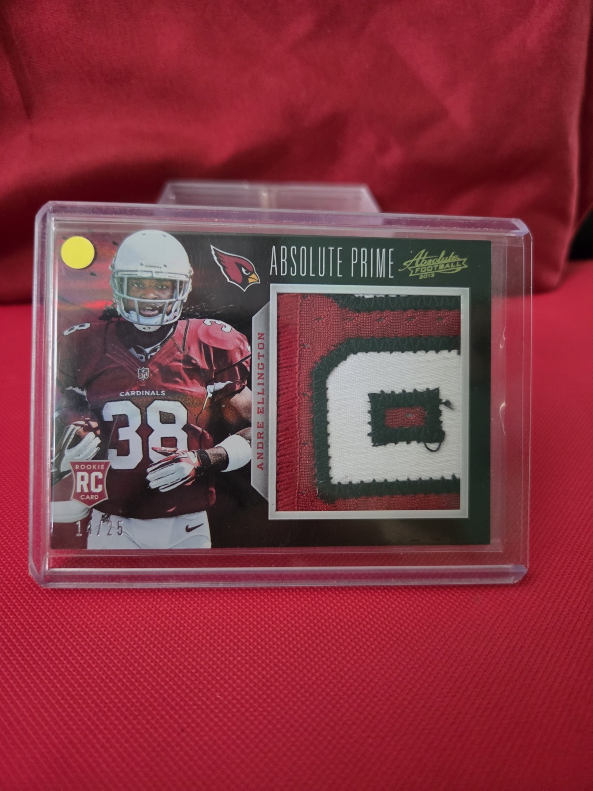 Andre Ellington Panini Absolute #202 Rookie Premiere Materials-Jumbo Prime