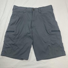 Wrangler Shorts Mens 34 Gray Cargo ATG Stretch Outdoor Nature Travel Casual