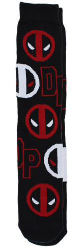 Marvel Comics Deadpool Collage lässige Crew-Socken für Herren, 6er-Pack, Größe 8-12 - Bild 4 von 8