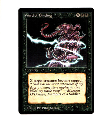 MTG Word of Binding SP The Dark Magic the Gathering ~ Free Shipping ~