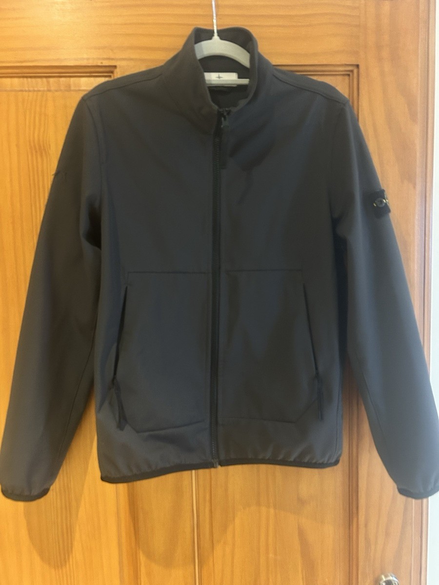 Boys Stone Island Bomber Jacket Black Size A12 UK