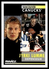 1991-92 Pinnacle French Jyrki Lumme Vancouver Canucks #237