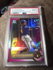 2022 Bowman Chrome 1ST BCP79 JACKSON CHOURIO RC Fuchsia Refractor /199 PSA 10 GM