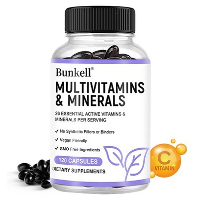 Multivitamins Minerals Capsules Improve Energy Vitality Boost Immunity 120 Pills