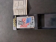 ZIPPO Statue of Liberty American Flag God Bless USA Lighter New