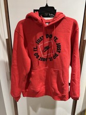 Nike hoodie sweatshirt with "Just Do It" print size medium. Cotton. EUC