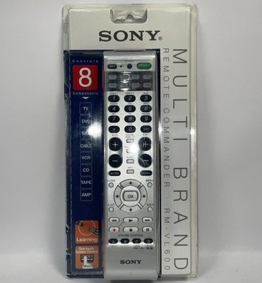 Sony RM-VL600 8-Device Universal Learning Remote Control New Open Package