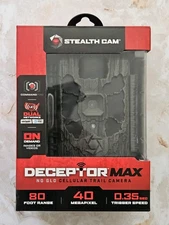 Stealth Cam DECEPTOR MAX 80ft 40MP Cellular Trail Camera STC-DCPTRX-W BRAND NEW