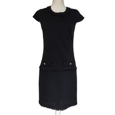 Karl Lagerfeld Paris Ongoing Little Black Tweed Sheath Career Dress | SZ: 2