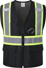 Reflective Safety Vest for Men Women Hi Vis Vest with Pockets High Visibility Ve