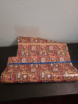 VTG Department Store Wrapping Paper 26'' W Roll Gift Wrap 1970s Retro Christmas