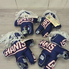 Lot Of 4 New York Giants Dammit Doll Plush NFL Football