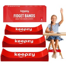 4 Pack Chair Bands, Anti Slip Chair Bands for Kids with Fidgety Feet, ADHD Ch...