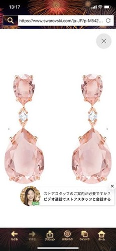 Swarovski Pink VINTAGE earrings
