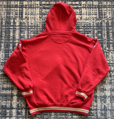 Vintage 90s San Francisco 49ers Football Starter Pro Line Hoodie Size Large NFL - Picture 11 of 11