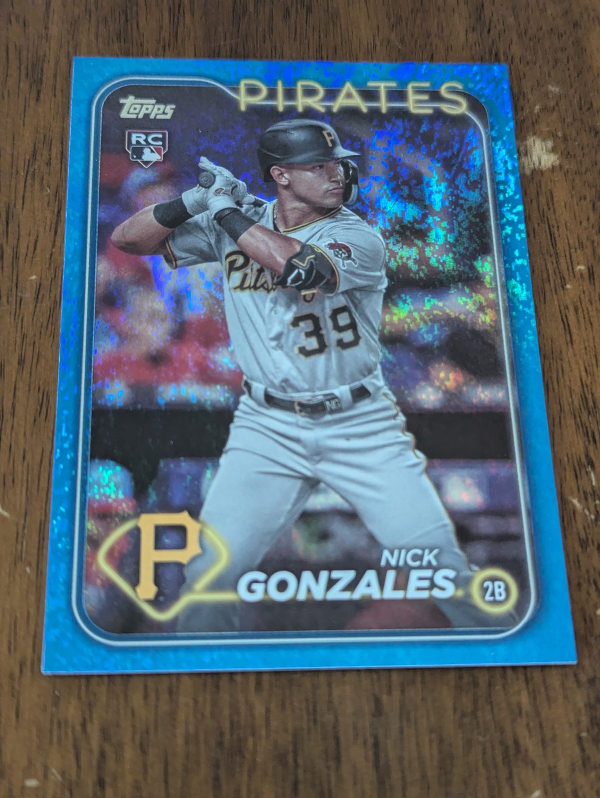 2024 Topps Blue Foil #168 Nick Gonzales  #'d  /999  Pirates Rookie