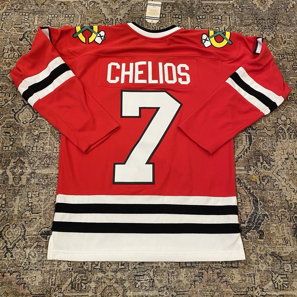 Camiseta Mitchell & Ness Chicago Blackhawks CHRIS CHELIOS Roja Retro 91-92 Talla Pequeña Foto 2 de 4