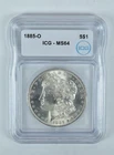 1885-O Morgan Silver Dollar MS64 ICG *2185