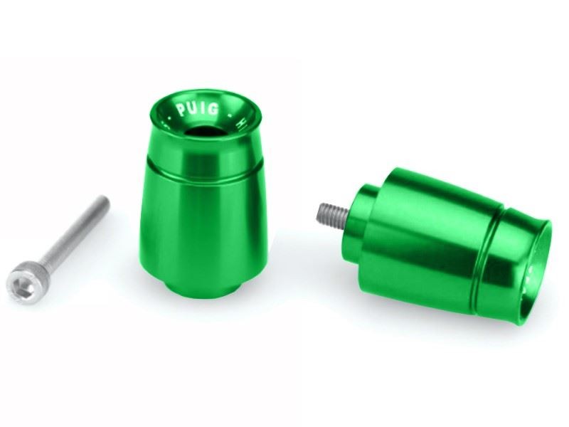 Puig Green Sport Bar Ends Kawasaki H2 SX SE 2022-2025