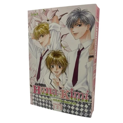 Hana-Kimi 3-in-1 Edition Volumes 1 2 3 Hisaya Nakajo Manga Viz Media Shojo Beat - Image 1 of 4