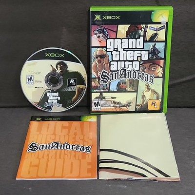 Grand Theft Auto San Andreas Xbox Game CIB Map