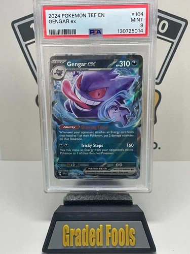 2024 Pokemon TEF EN - Gengar EX - Temporal Forces #104 - PSA 9