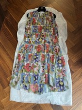 Chanel Floral Silk Sleeveless Dress Size 40 France Excellent Condition