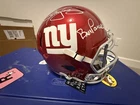 Lawrence Taylor Bill Parcels Dual Auto Signed Helmet New York Giants COA