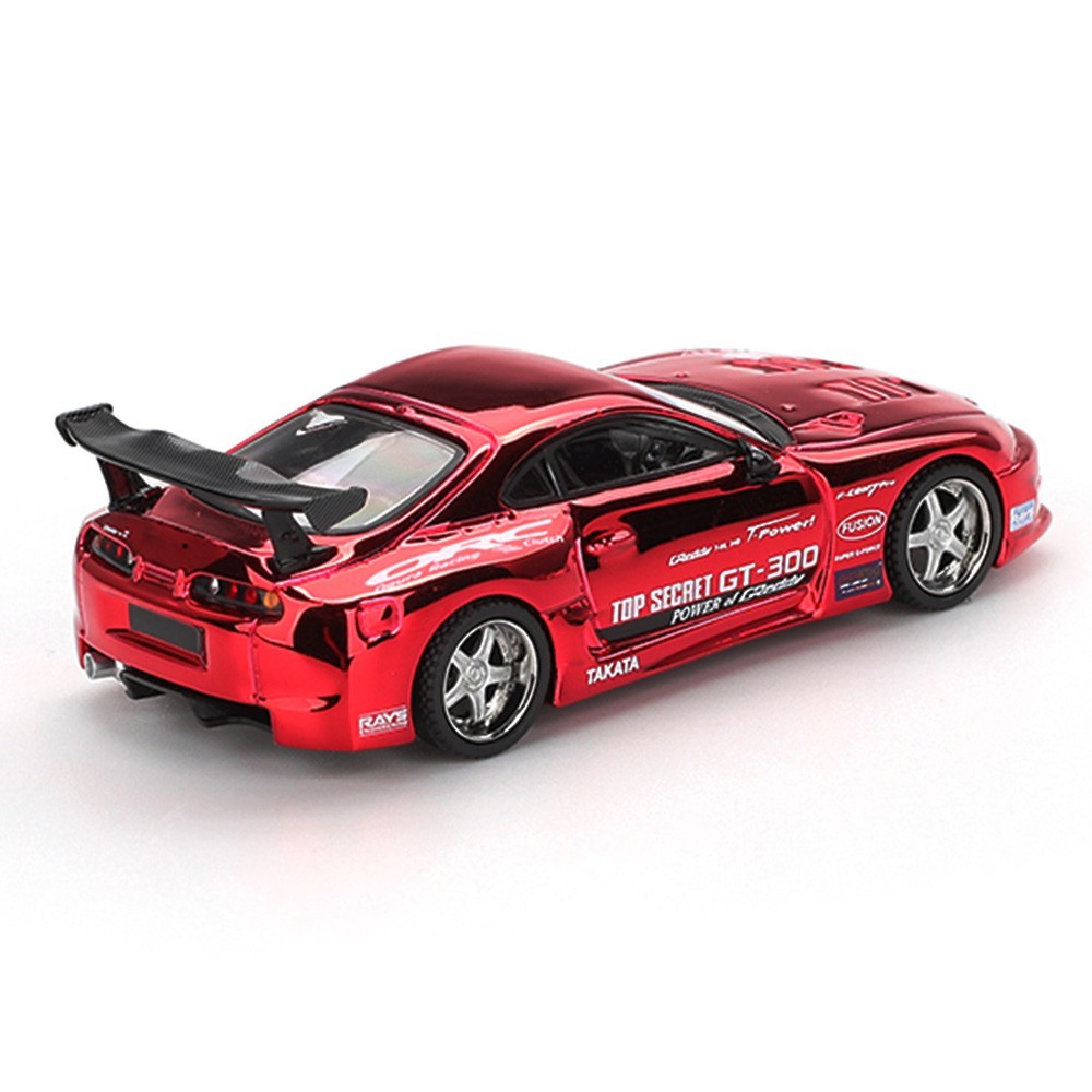 ミニカー Top Secret GT-300 MINI GT TOYOTA SUPRA (A80) TOP SECRET GT-300 1/64 TOP SECRET RED
