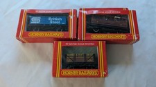 Hornby R468 LMS 4-Wh Coach, R211 'British Steel' & R206 'Chance & Hunt' Wagons