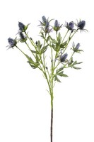 Artplants Kunstzweig Edeldistel Cuacos, Blau, 70Cm