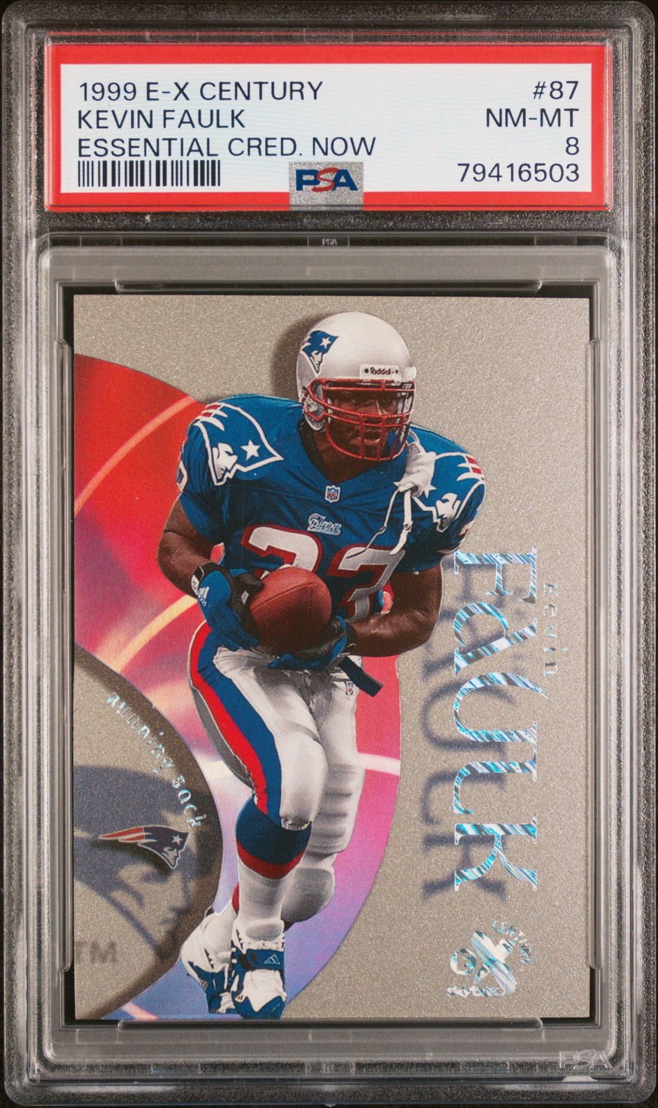 Kevin Faulk Skybox E-X Century #87 Essential Credentials Now