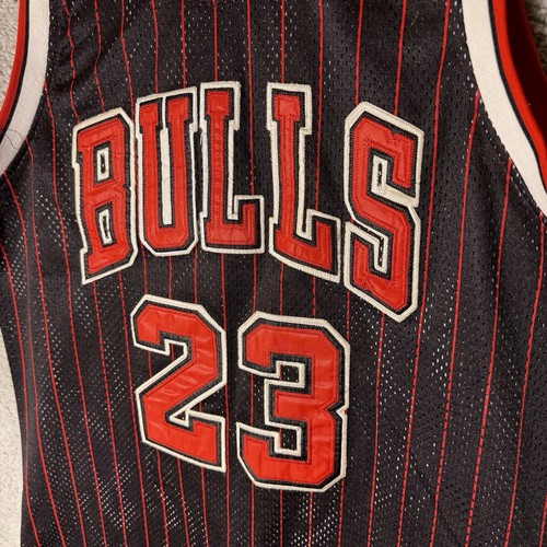 Nike Chicago Bulls Michael Jordan #23 Flight 8403 Swingman Pinstripe Jersey 44 - Picture 7 of 15