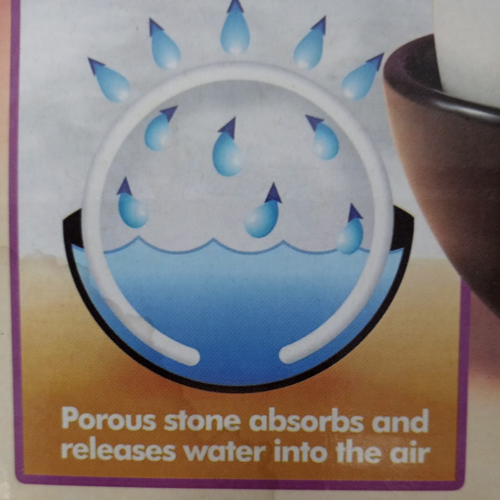 Aqua Stone Humidifier All Natural Porous Stone Decorative Baby Adult Humidifier