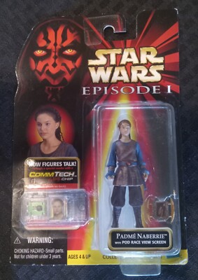 STAR WARS - PADME NABERRIE - W/POD RACER VIEW SCREEN- ACTION FIGURE - EP 1 - 98