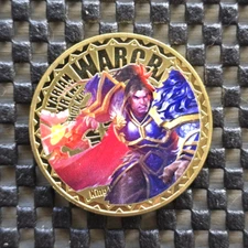 World Of Warcraft Coin Medal Card Alliance Series Rare Promo Blizzard  [Varian]