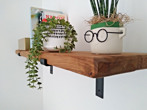 Estante Tablero Andamio Madera Maciza +2 Soportes 3,4 cm Grosor - Imagen 12 de 22