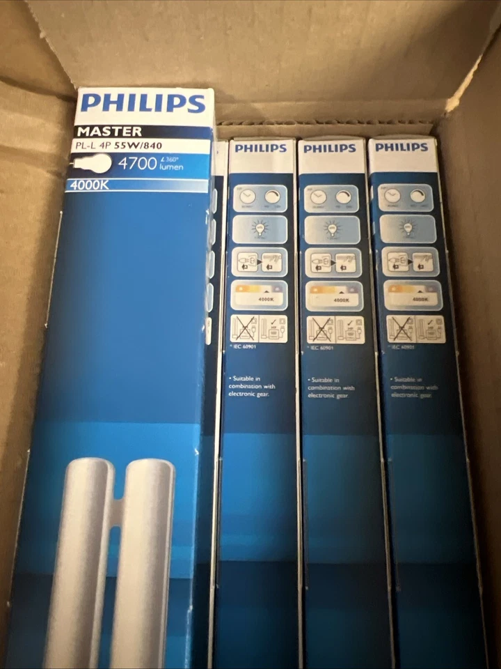 25 X Philips 55W 55 Watt 840 cool white 4000k master colour PL-L 4pin - Image 2 of 4
