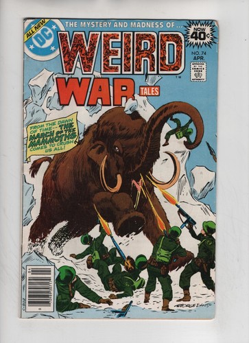 Weird War Tales Issue #74 Comic Book. Newsstand. SciFi. Horror. DC 1979