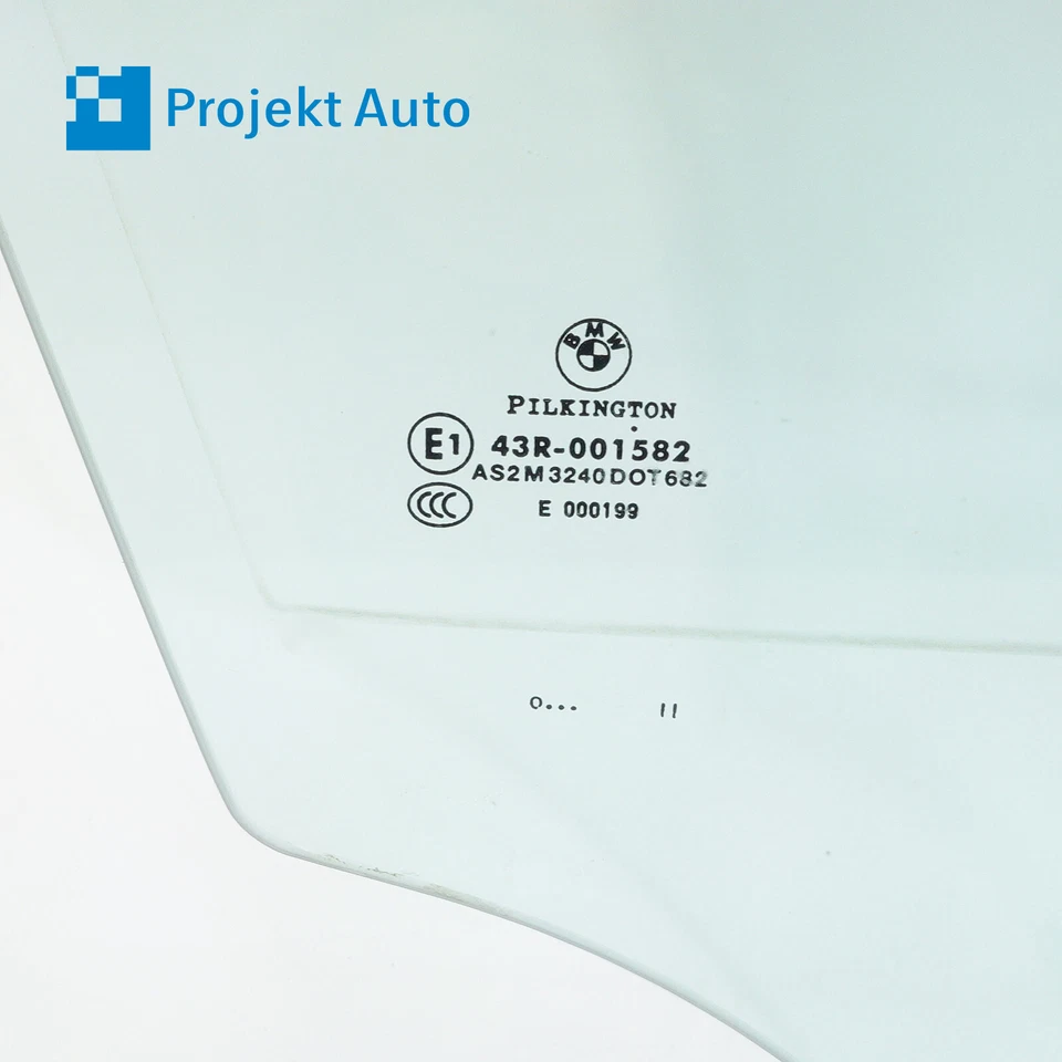 05-12 BMW janela de porta de vidro dianteira direita original do equipamento original Pilkington 7060264 E90 E91 - Imagem 2 de 3