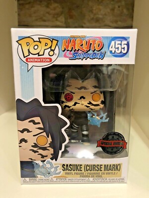 SASUKE CURSE MARK EXCLUSIVE FUNKO POP NARUTO SHONEN JUMP ANIMATION ANIME #455 | eBay