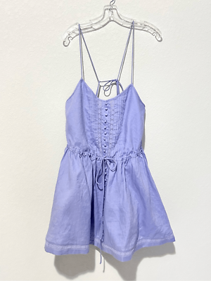 chinese dress ladies Joslin Ingrid Linen Ramie Mini Dress in Optical White – Coco & Lola main image 0
