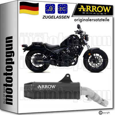 ARROW AUSPUFF ZUGELASSEN REBEL ALUMINIUM SCHWARZ C HONDA CMX 500 REBEL 2023 23