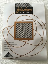 Filodoro Black Macro Net Tights 88 Polyamide 12 Elastane Made In Italy